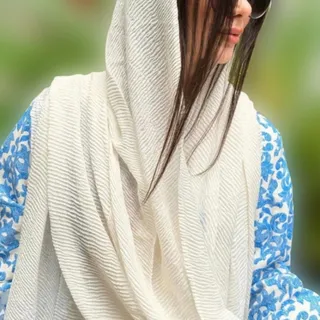 شال پلیسه نخ پنبه
