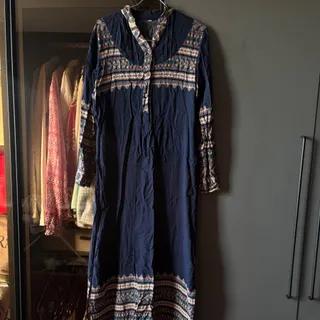 پیراهن نخی تابستانه