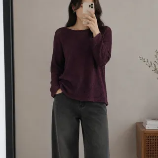 شومیز پاییزی زرشکی