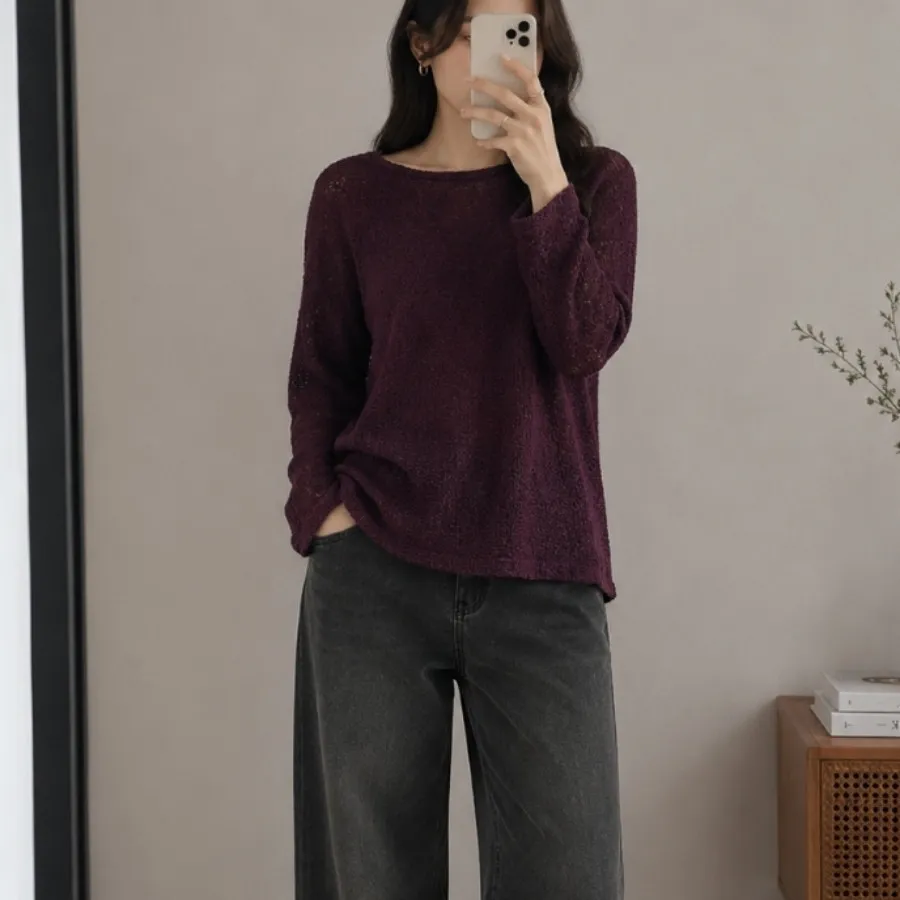 شومیز پاییزی زرشکی