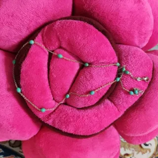 گردنبند فیروزه ای