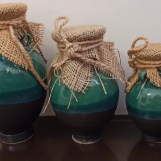 کوزه سفالی لعابی
