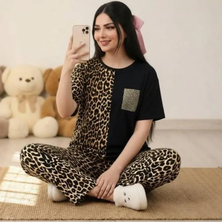 ست پلنگی راحت فلامینت