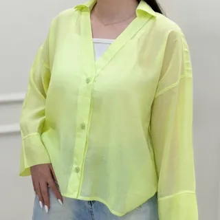 شومیز حریر شیشه ای