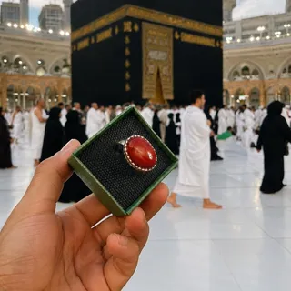 انگشتر سنگ عقیق زینتی
