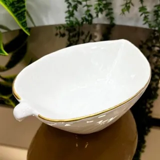 کاسه سرامیکی طرح برگ