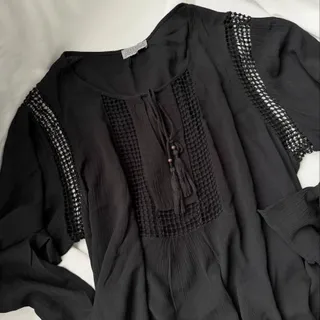 شومیز مشکی نخی