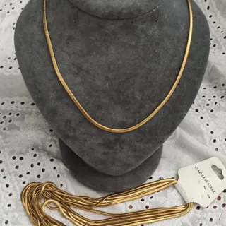 گردنبندزنجیر ماری کپی طلا