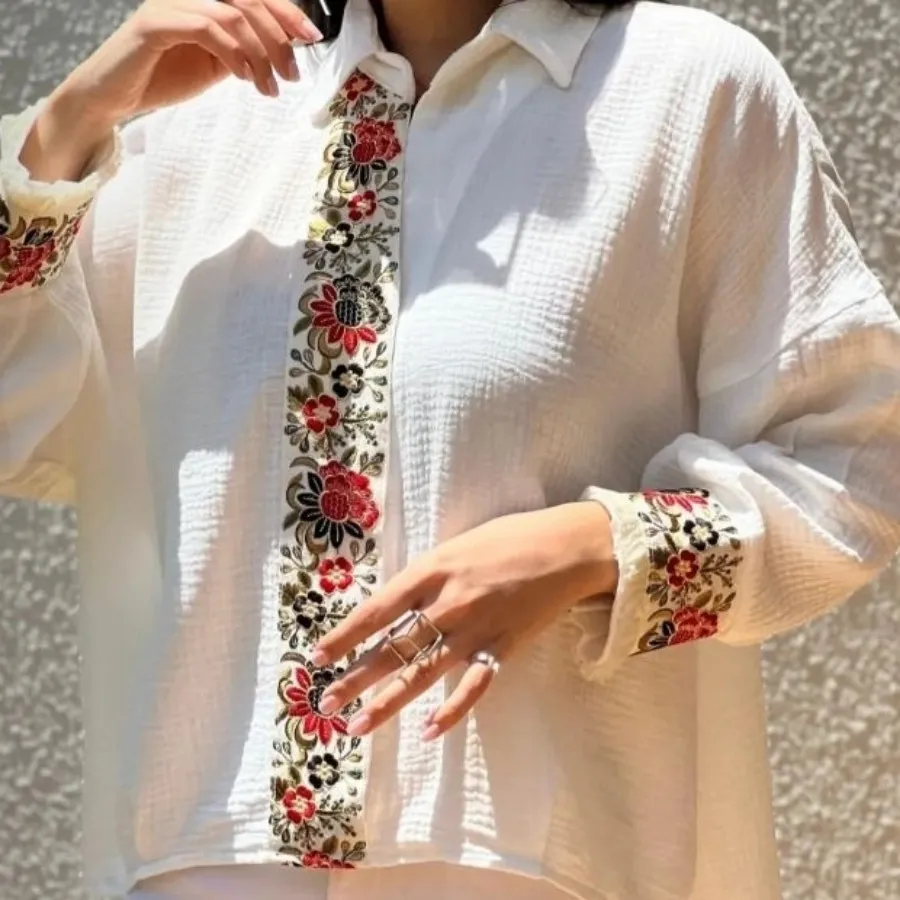 شومیز گلدوزی