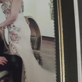 پیراهن مجلسی اپلیکه و سنگ
