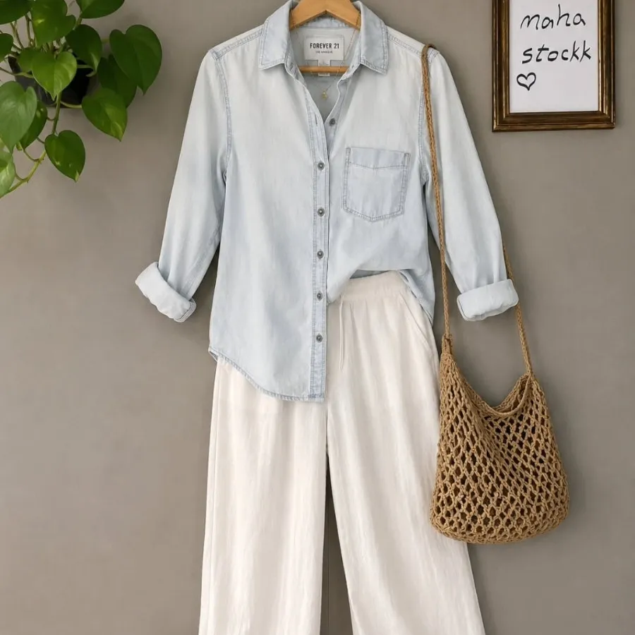 شومیز جین forever21