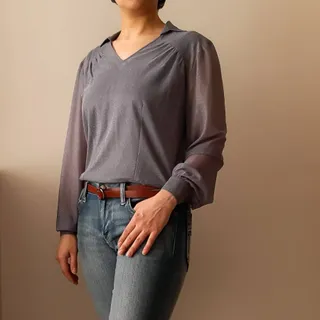 شومیز حریر لمه ای
