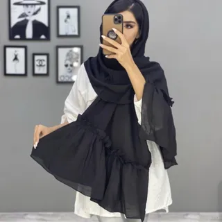 شال مشکی دامنی