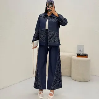 کت و شلوار جین فری تا46