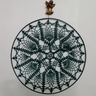 دیوارکوب قلاب بافی سبز
