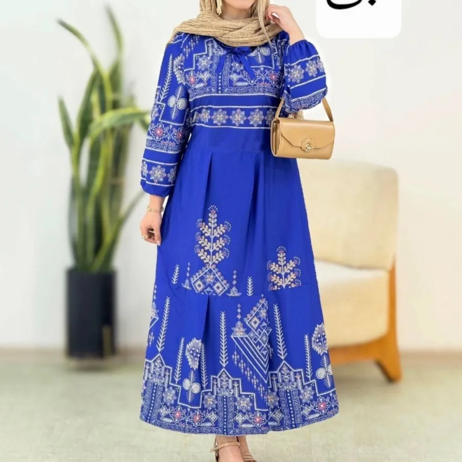 پیراهن ساحلی طرح دار حراج