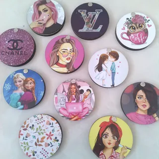آینه جیبی چوبی