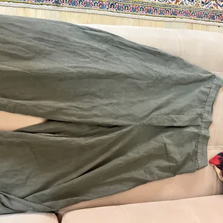دامن شلواری نخی لینن لنین