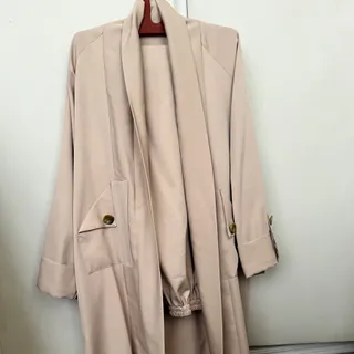 مانتو شلوار کرمی
