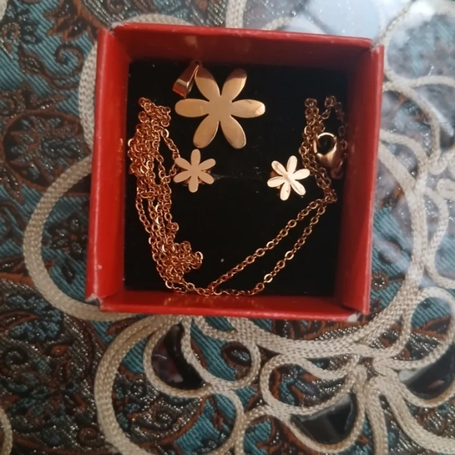 نیم ست گل و قلبی