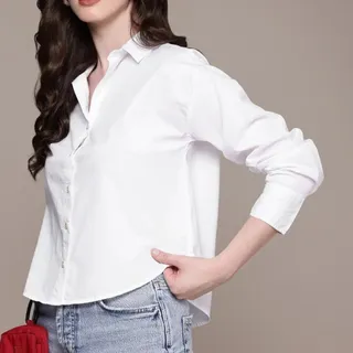 شومیز سفید نخی