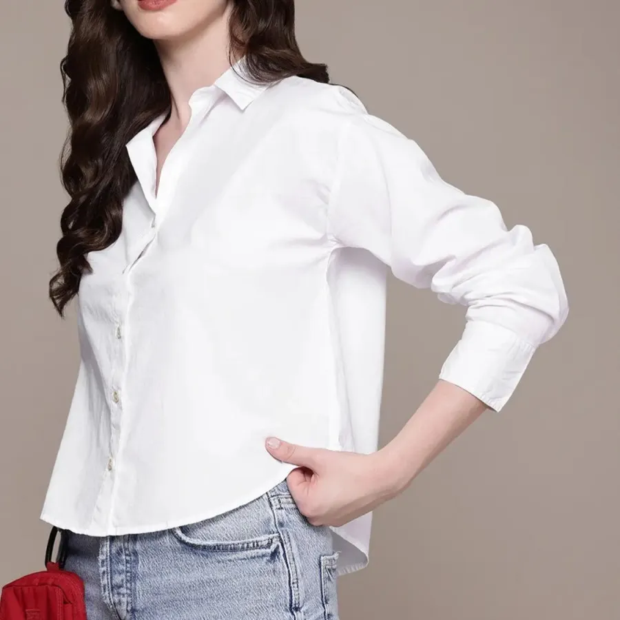 شومیز سفید نخی