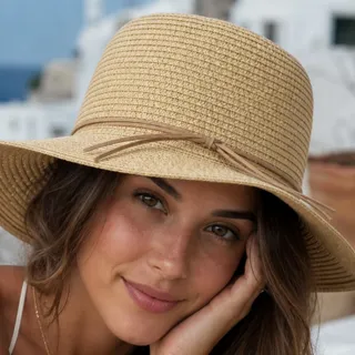 کلاه حصیری لبه پهن
