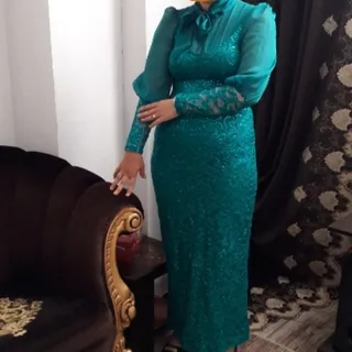 لباس مجلسی دانتل پولک دار