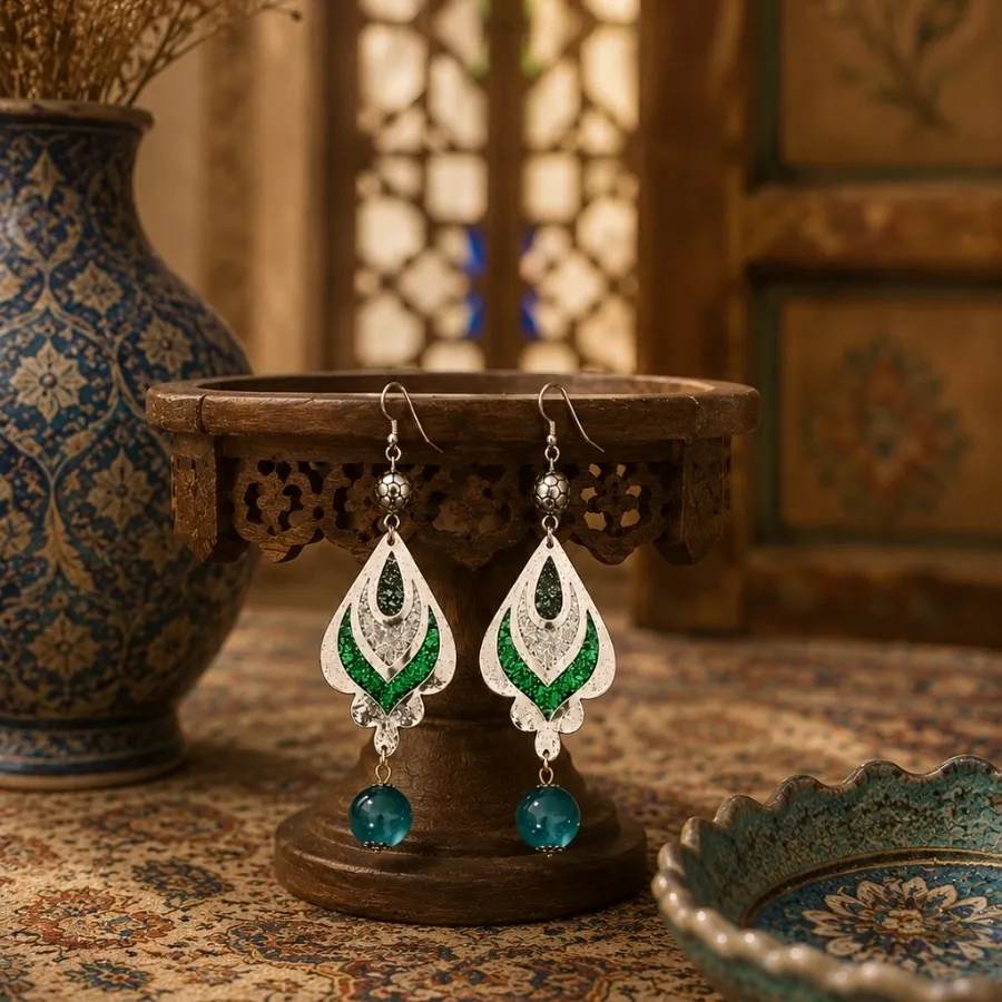 گوشواره سنتی  کار دست