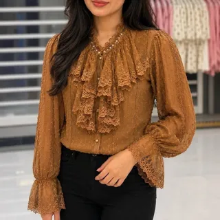 شومیز مجلسی دانتل شیک