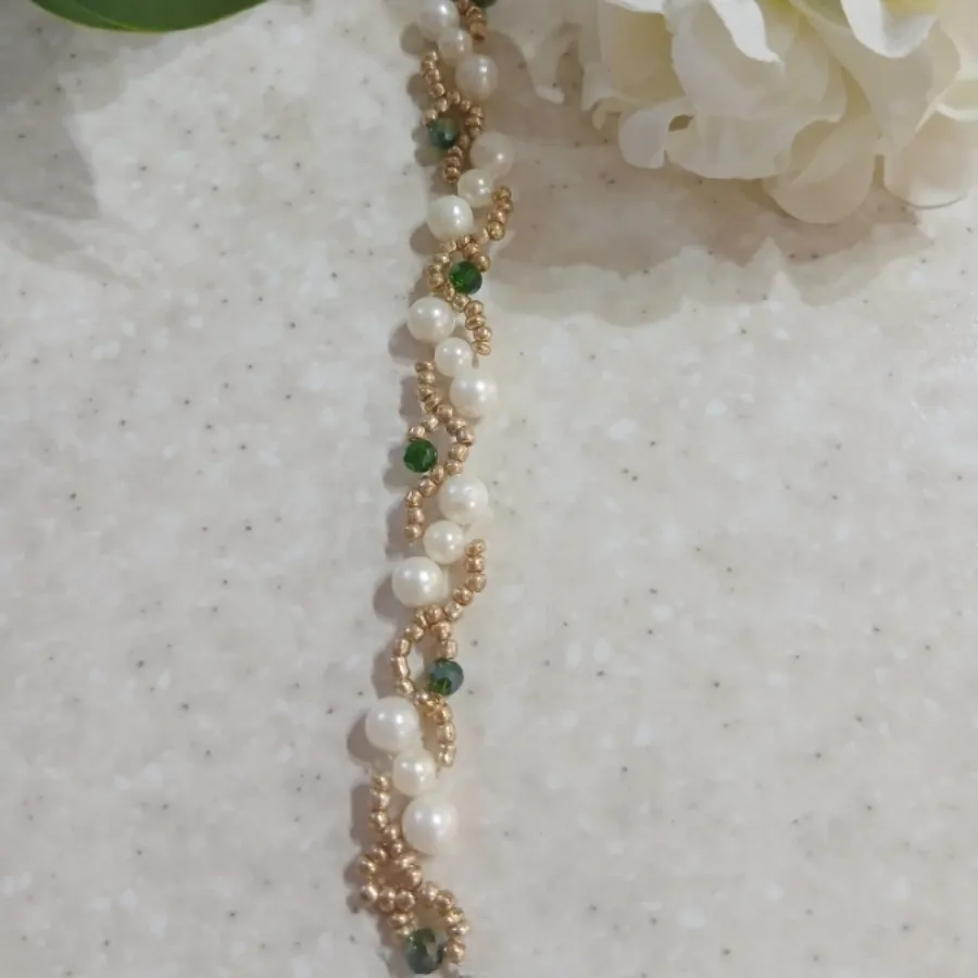 دستبند مروارید شیک