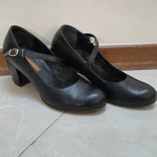 کفش چرم روزمره مشکی