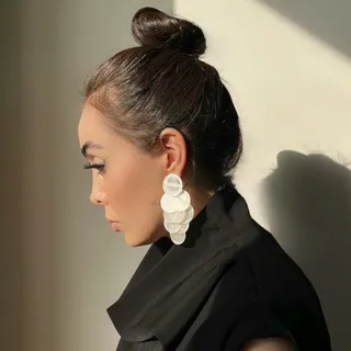 گوشواره پولکی،صدفی.