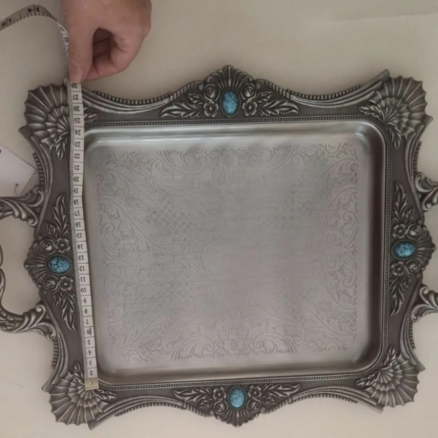 سینی نگین دار پایه دار