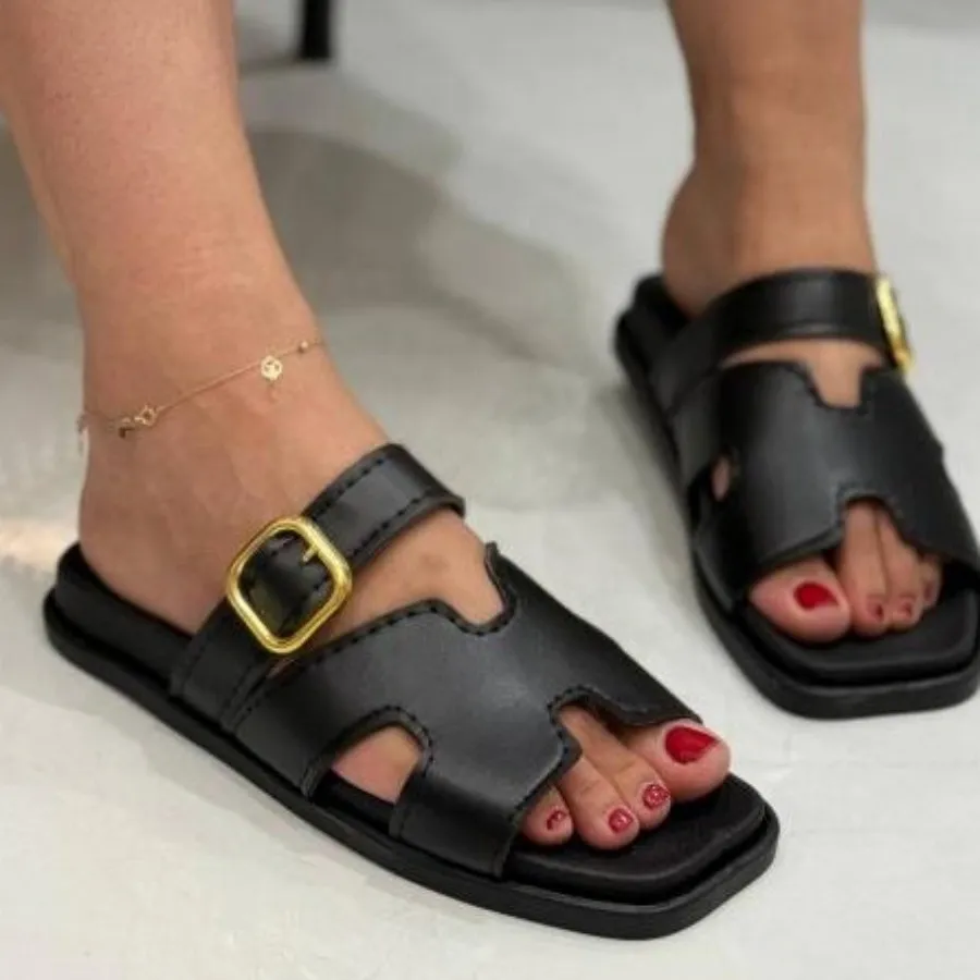 صندل زنانه چرم هرمس