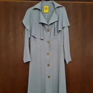 مانتو طوسی بلند