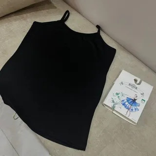 تاپ زنانه مشکی سایز لارج