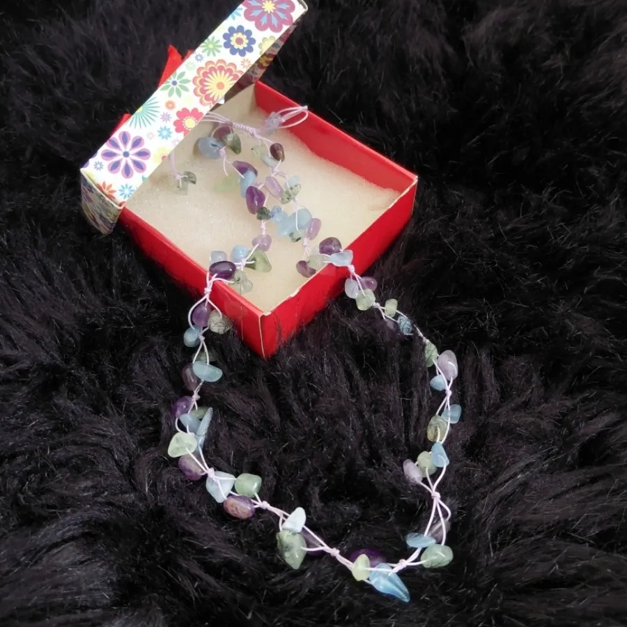 گردنبند سنگ طبیعی