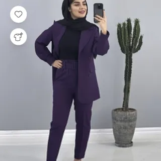 کت و شلوار بنفش خوش رنگ