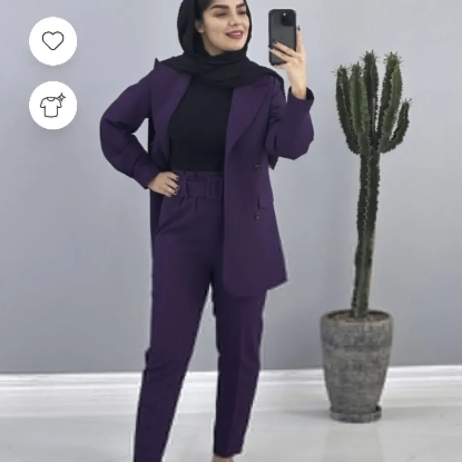 کت و شلوار بنفش خوش رنگ