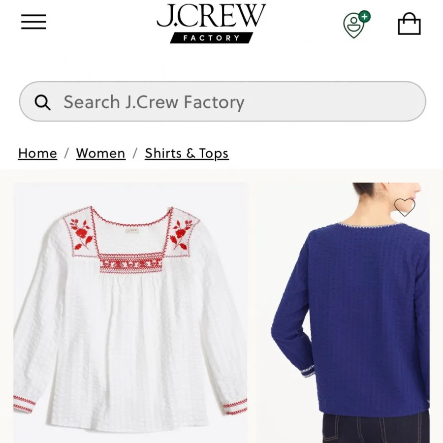شومیز خارجی برند J.Crew