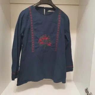 شومیز نخ سرمه ای  مانتو
