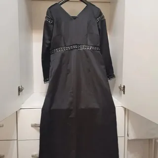 لباس مجلسی مشکی ساتن نو