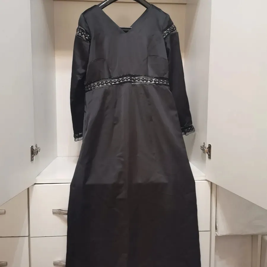 لباس مجلسی مشکی ساتن نو