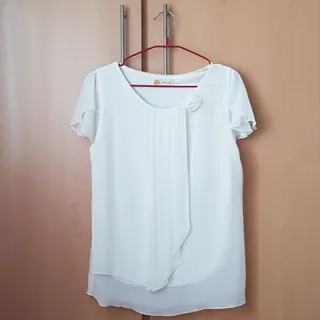 شومیز کرپ حریر گل رز