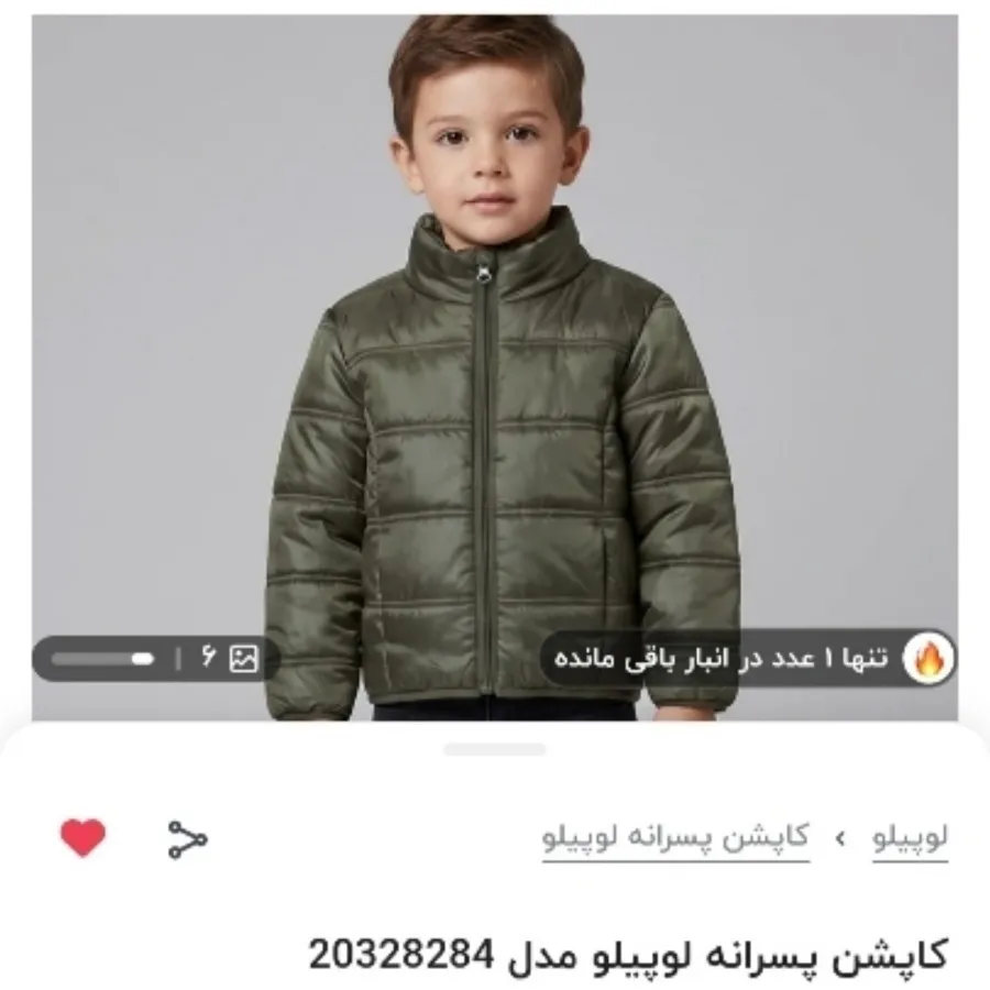کاپشن پسرانه لوپیلو