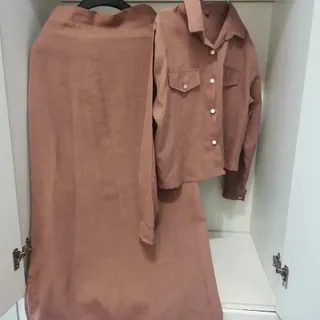 کت ودامن دارچینی نو ترند