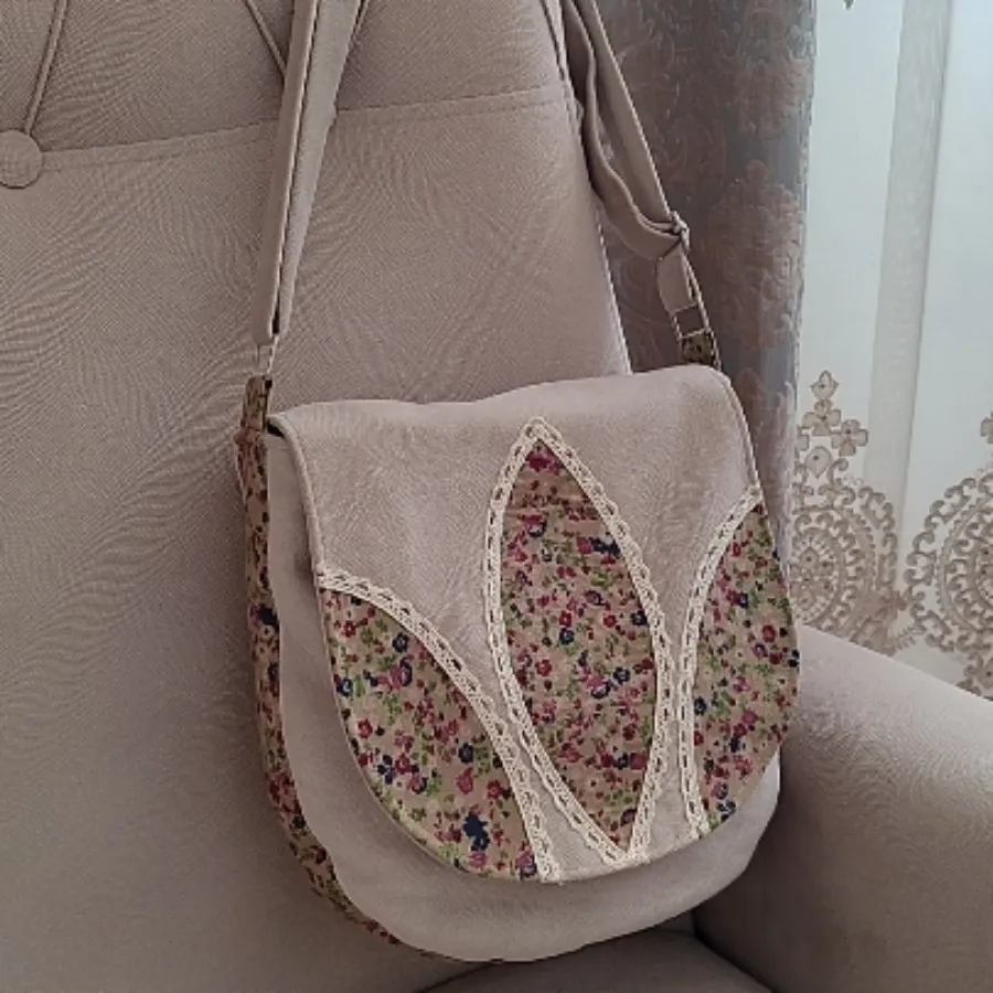 کیف دوشی زنانه پارچه ای
