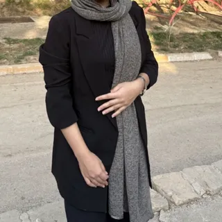 مانتو کت مشکی ساده