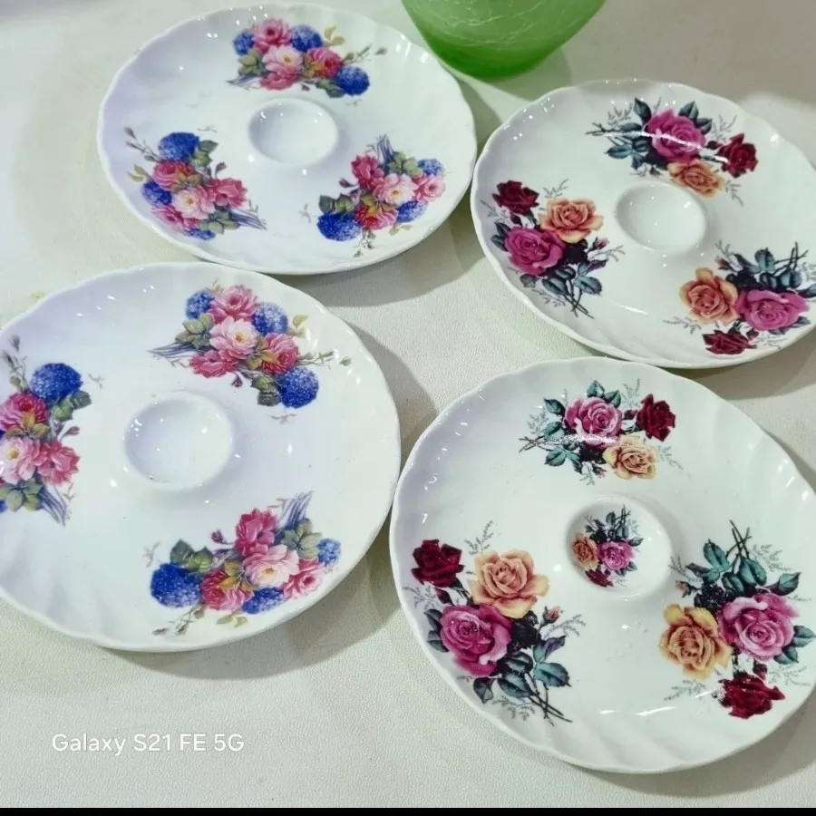 جا شمعی چینی قدیمی زیبا